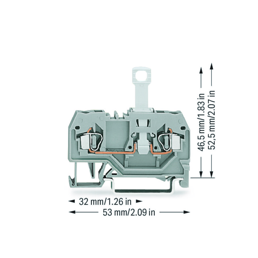 2-draads scheidingsklem 35x15+35x7,5 2,5mm² 280-912VVE=50