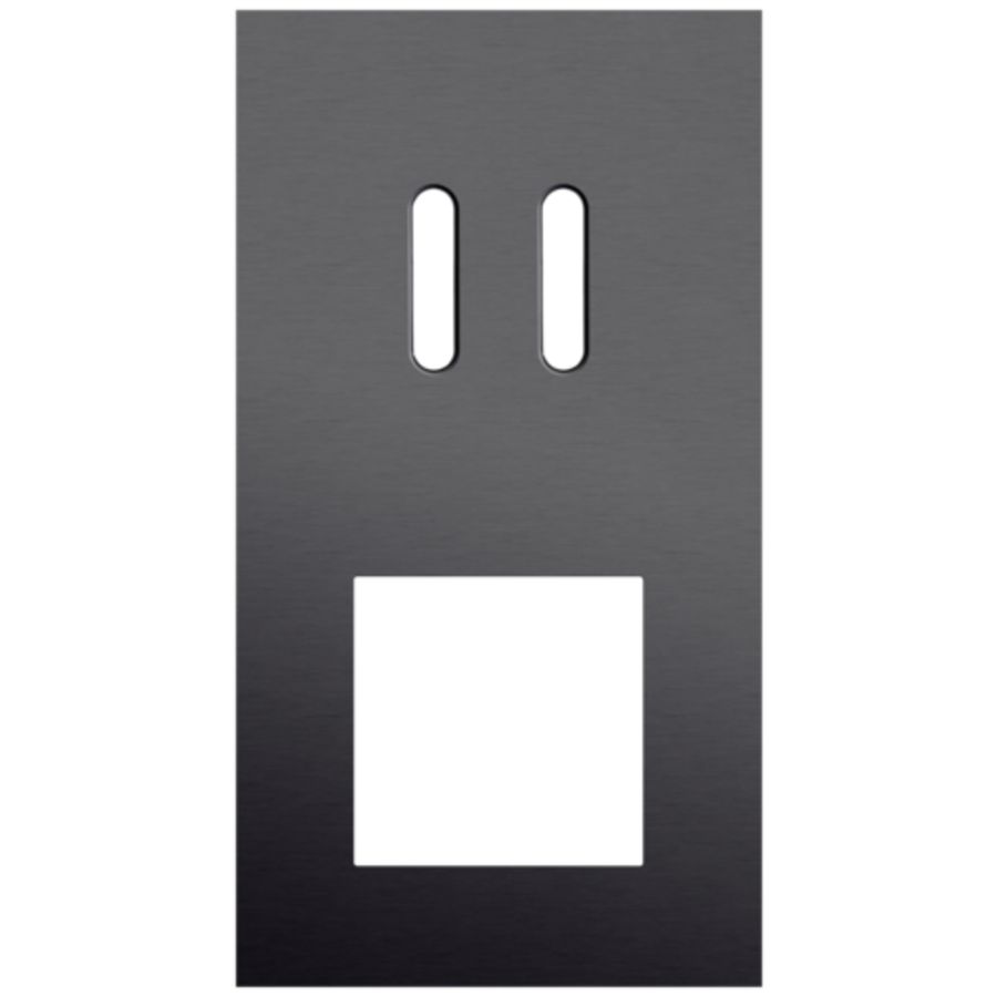 Afdekplaat 2-voud vertic. 71mm centerafst 224-56856