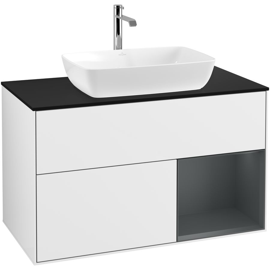 Wastafelonderkast Finion 1000x603x501mm G.White.L F782HGGF