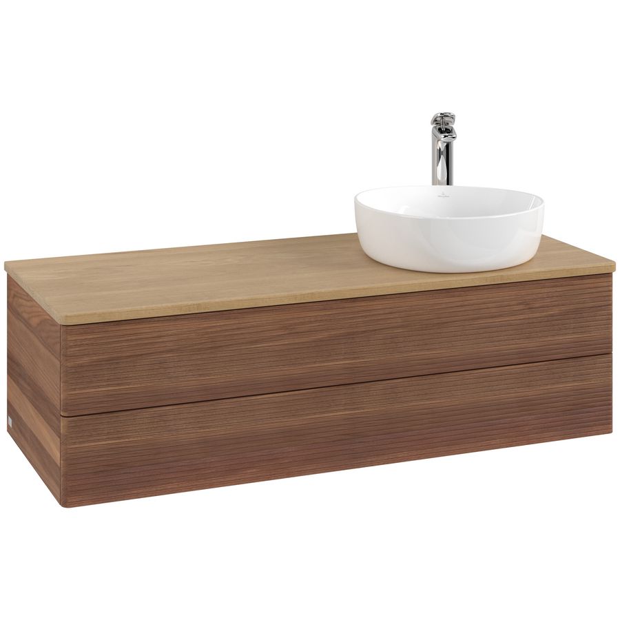 Wastafelonderkast Antao 1200x360x500mm Warm Walnut L23151HM
