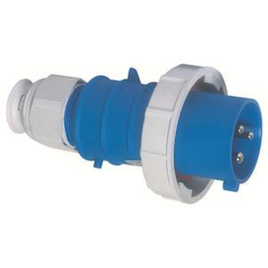 Steker 6h 32A 3P 230V IP67 QC MG Ni