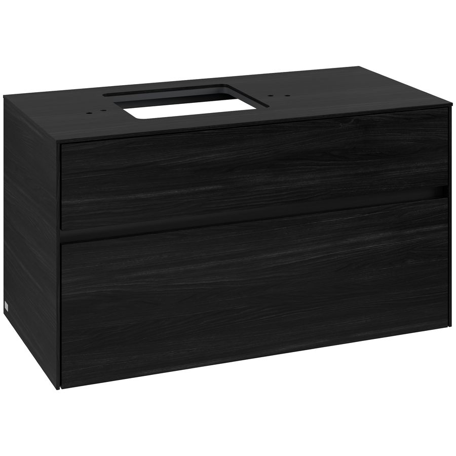 Wastafelonderkast Collaro 1000x548x500mm Black Oak C12600AB