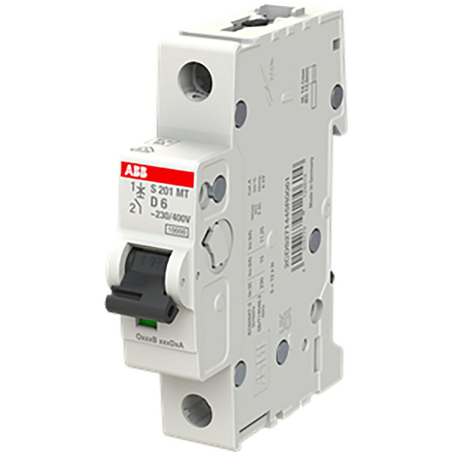 Installatieautomaat S201MT-D6 MCB 1-polig D6 10kA