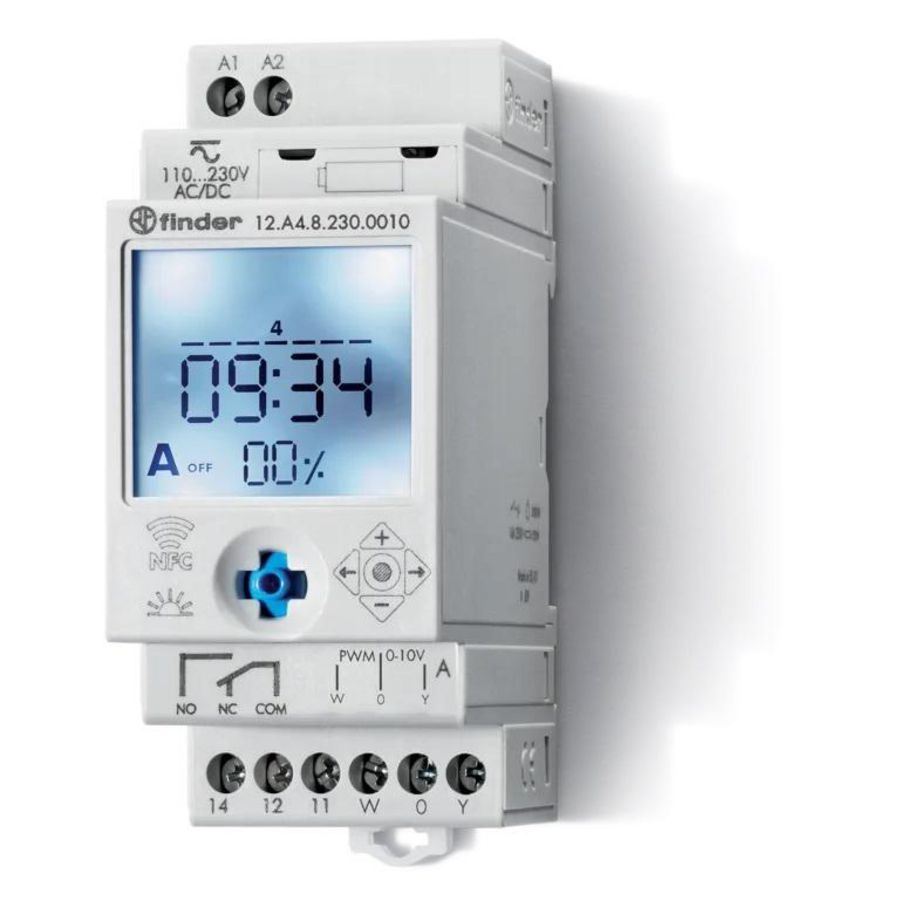 Tijdschakelklok 0-10V 230V AC 12.A4.8.230.0010