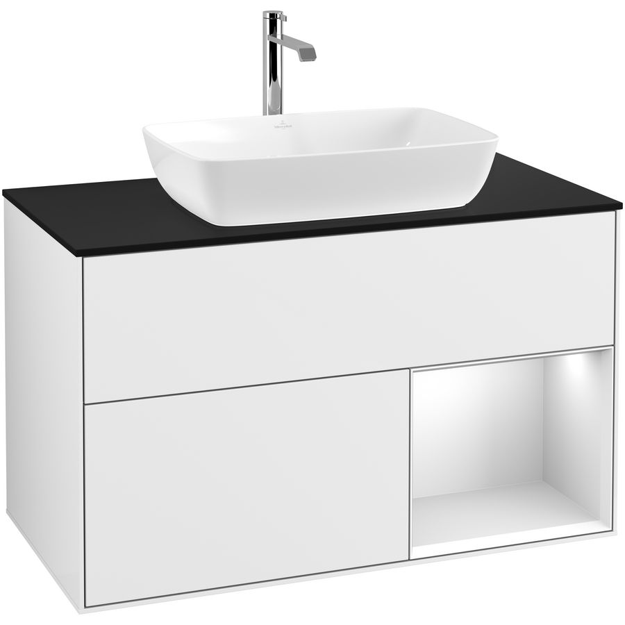 Wastafelonderkast Finion 1000x603x501mm G.White.L F782MTGF