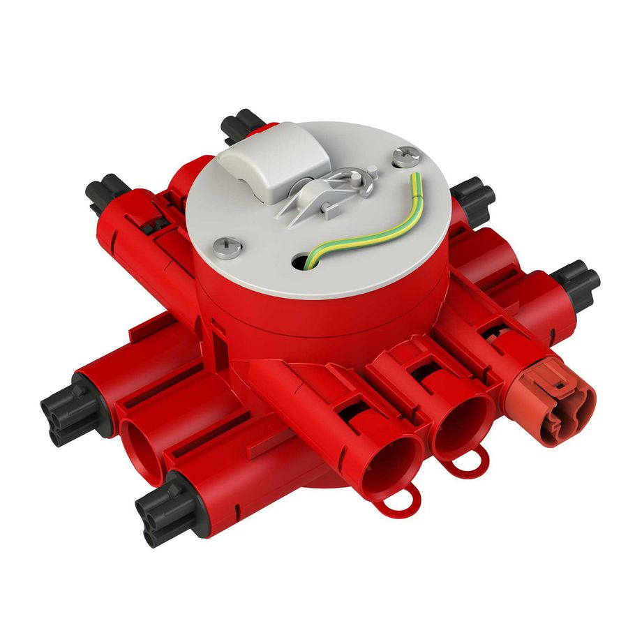 Stekerbare centraaldoos CW75-R6-brandwerend