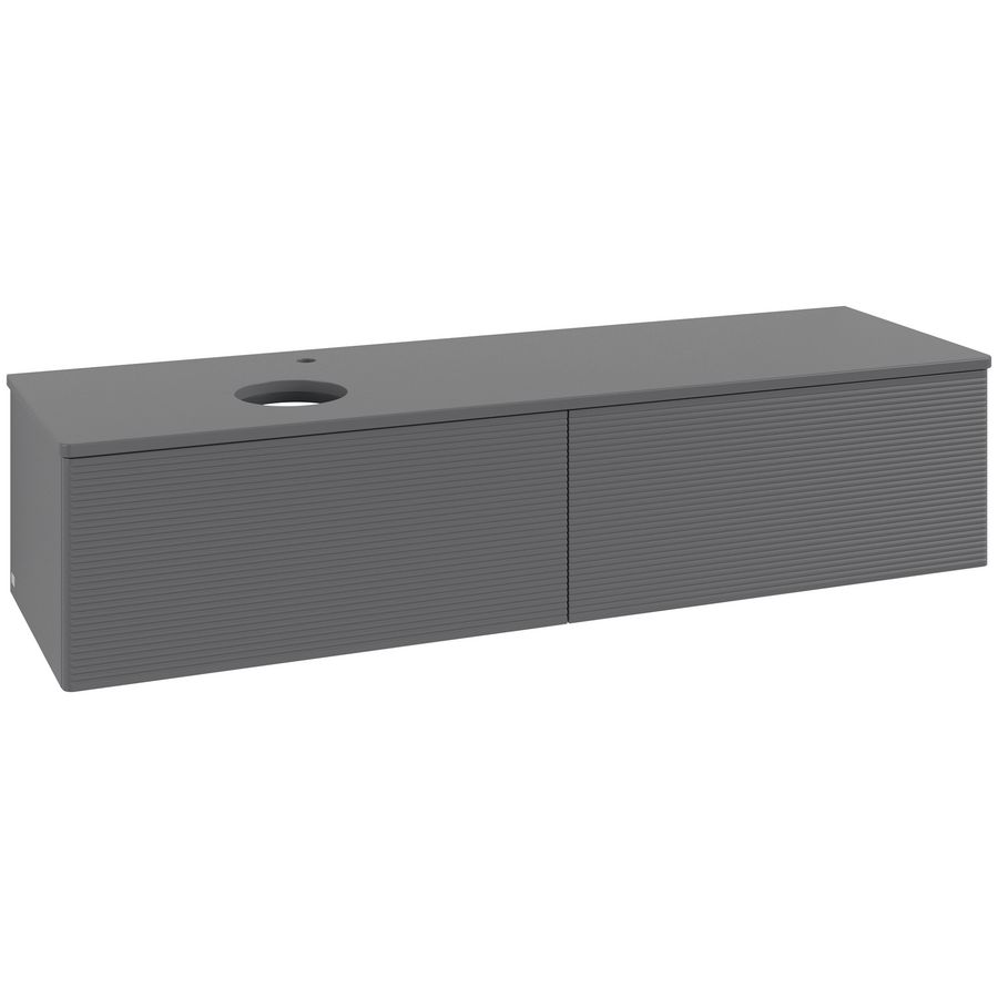 Wastafelonderkast Antao 1600x360x500mm Antr. Matt Lacquer K37150GK