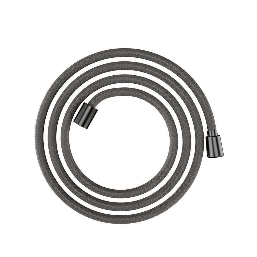 Designflex Textiel doucheslang 2000mm Brushed Black Chrome