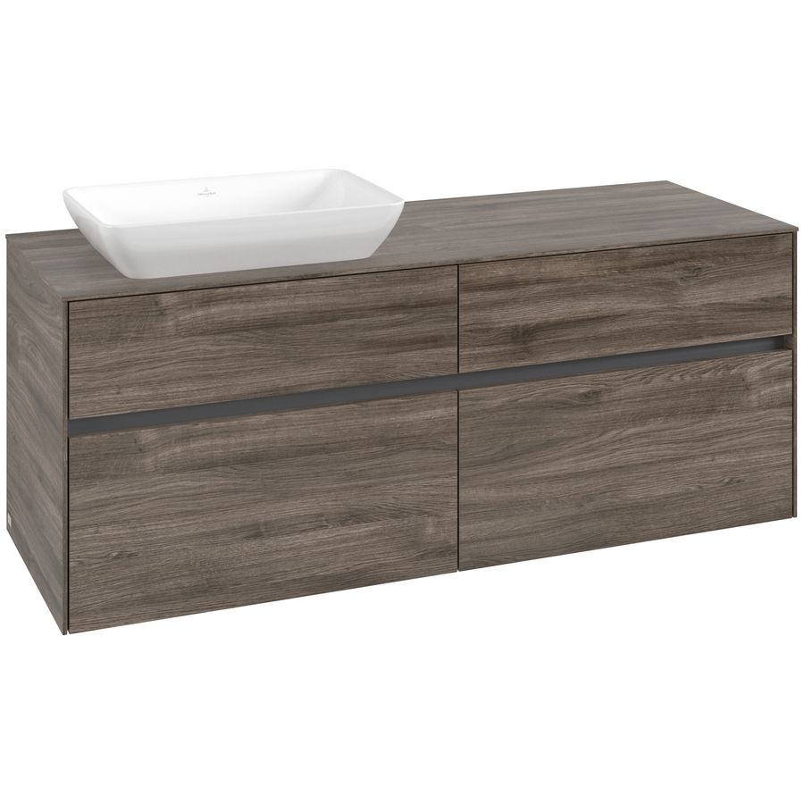 Wastafelonderkast Collaro 1400x548x500mm Sto.Oak C11700RK