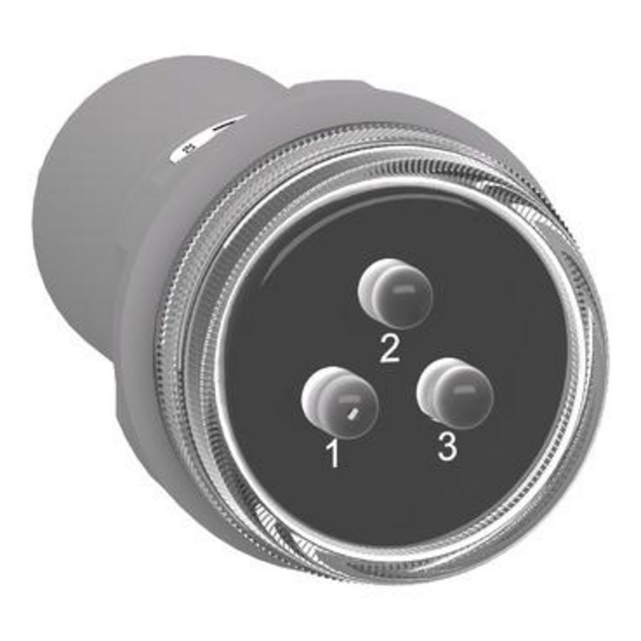 Voltage-indicatie signaallamp 3 leds (rood geel groen) 400