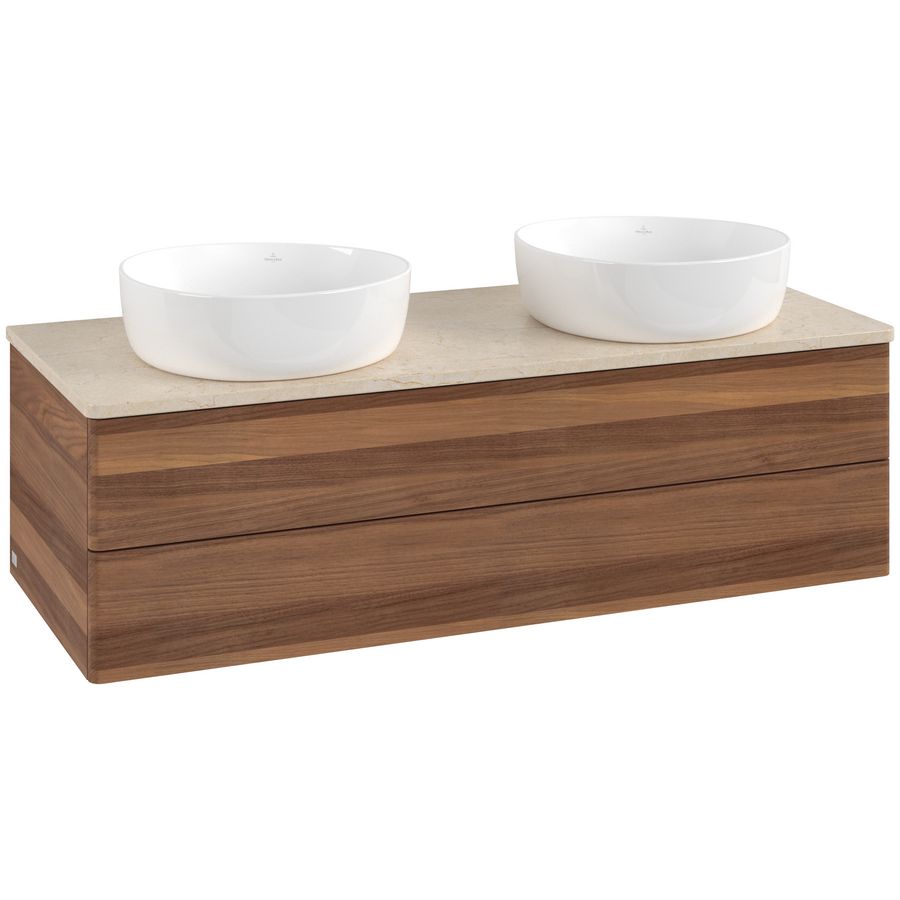 Wastafelonderkast Antao 1200x360x500mm Warm Walnut L24013HM