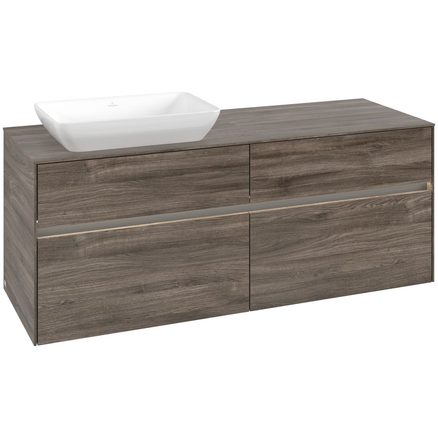 Wastafelonderkast Collaro 1400x548x500mm Sto.Oak C117B0RK
