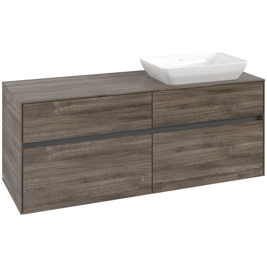 Wastafelonderkast Collaro 1400x548x500mm Sto.Oak C11800RK