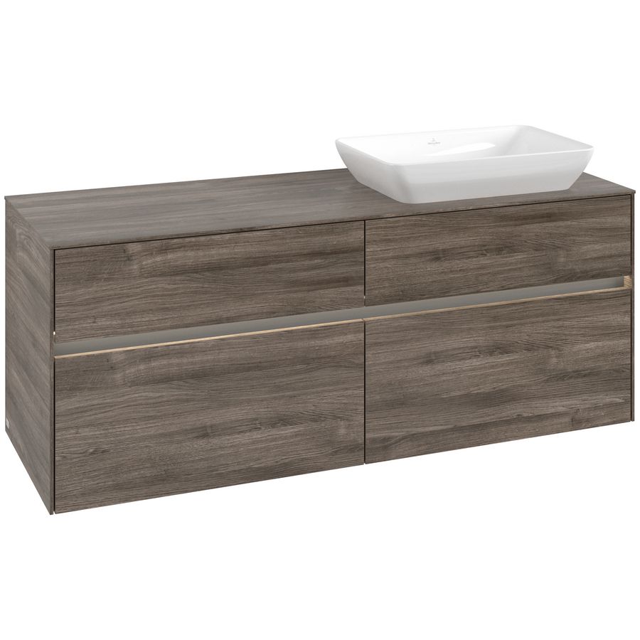 Wastafelonderkast Collaro 1400x548x500mm Sto.Oak C118B0RK