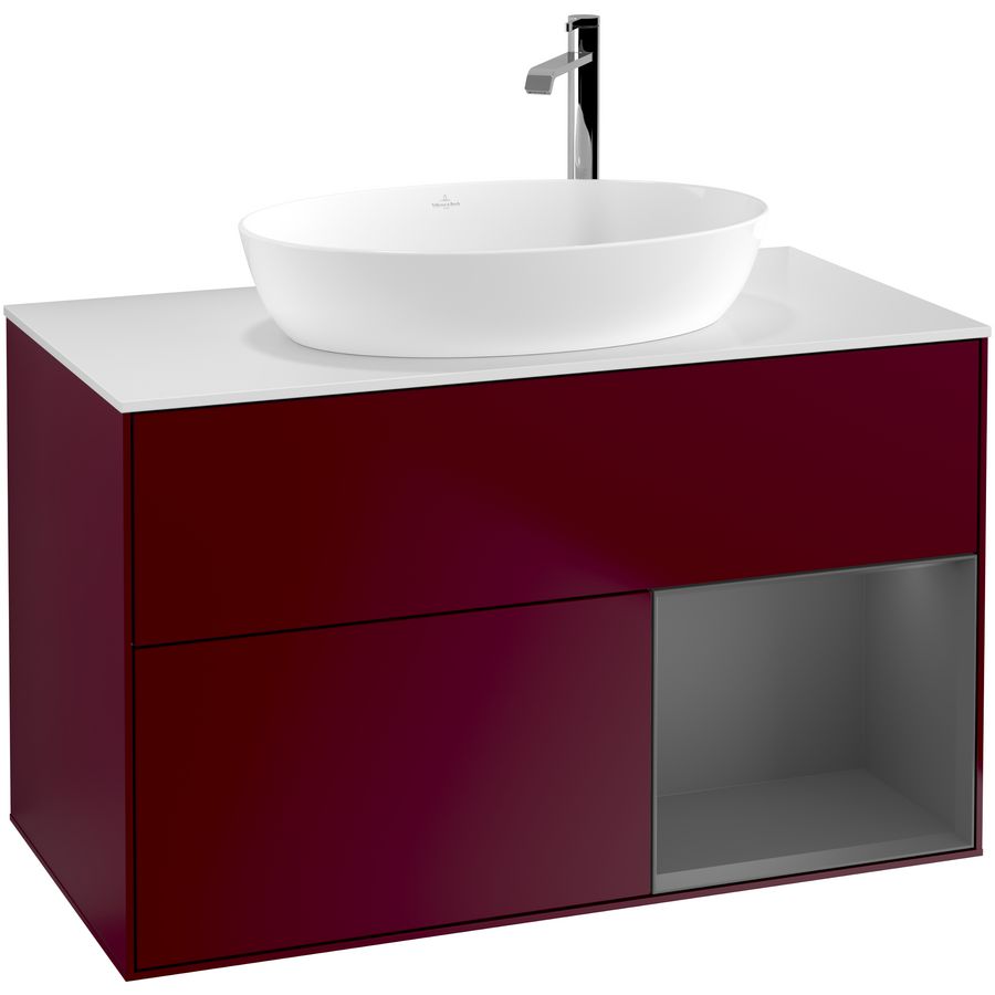 Wastafelonderkast Finion 1000x603x501mm Peony Matt Lacquer G901GKHB
