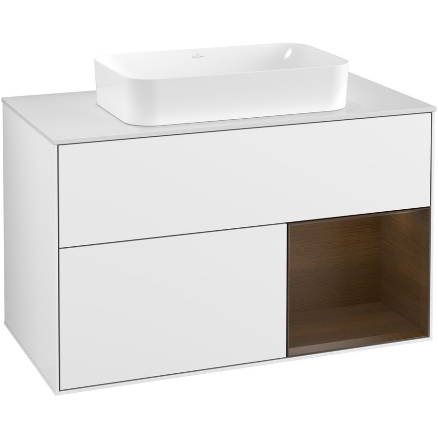 Wastafelonderkast Finion 1000x603x501mm G.White.L G251GNGF