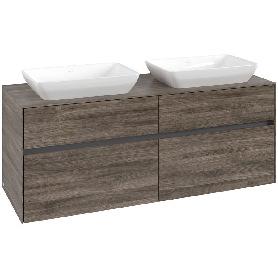 Wastafelonderkast Collaro 1400x548x500mm Sto.Oak C11900RK