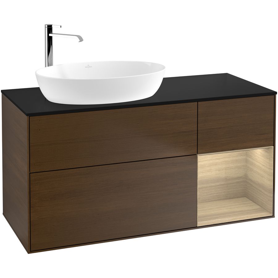Wastafelonderkast Finion 1200x603x501mm W.Veneer G932PCGN