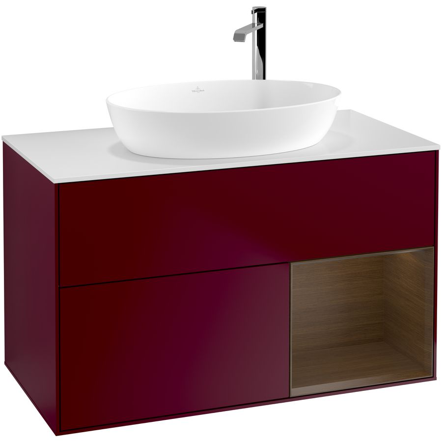 Wastafelonderkast Finion 1000x603x501mm Peony Matt Lacquer G901GNHB