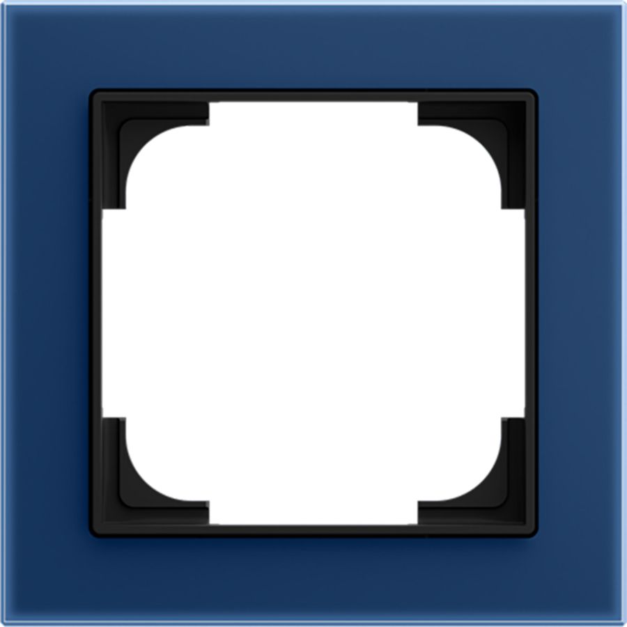 Afdekraam 1-voudig art-glas blauw