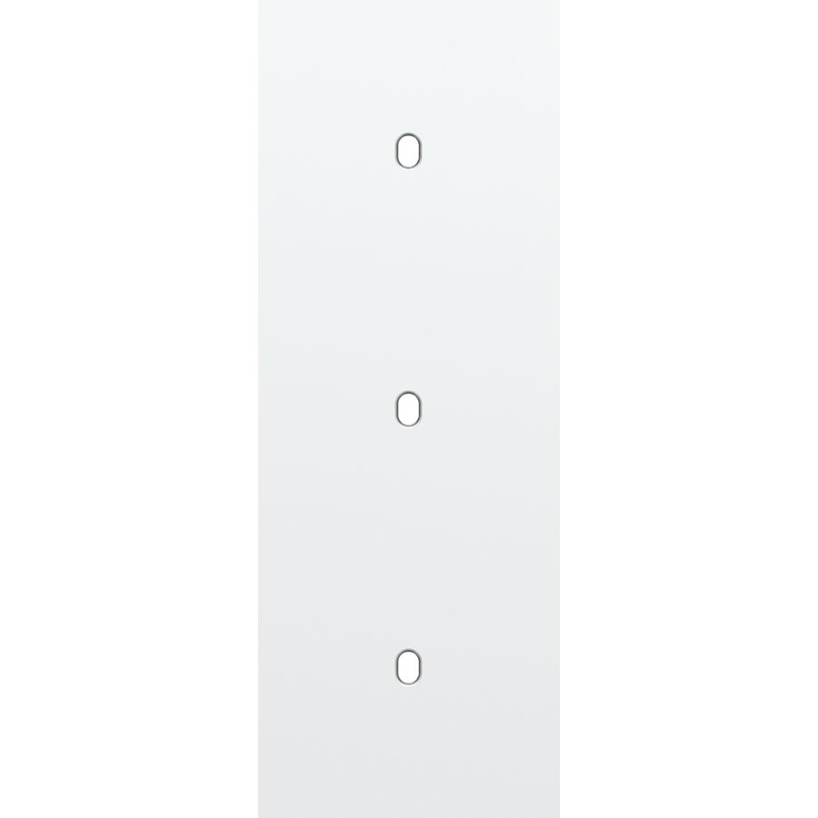 Drievoudige afdekpl. verticaal 71mm centerafstand drie enkel