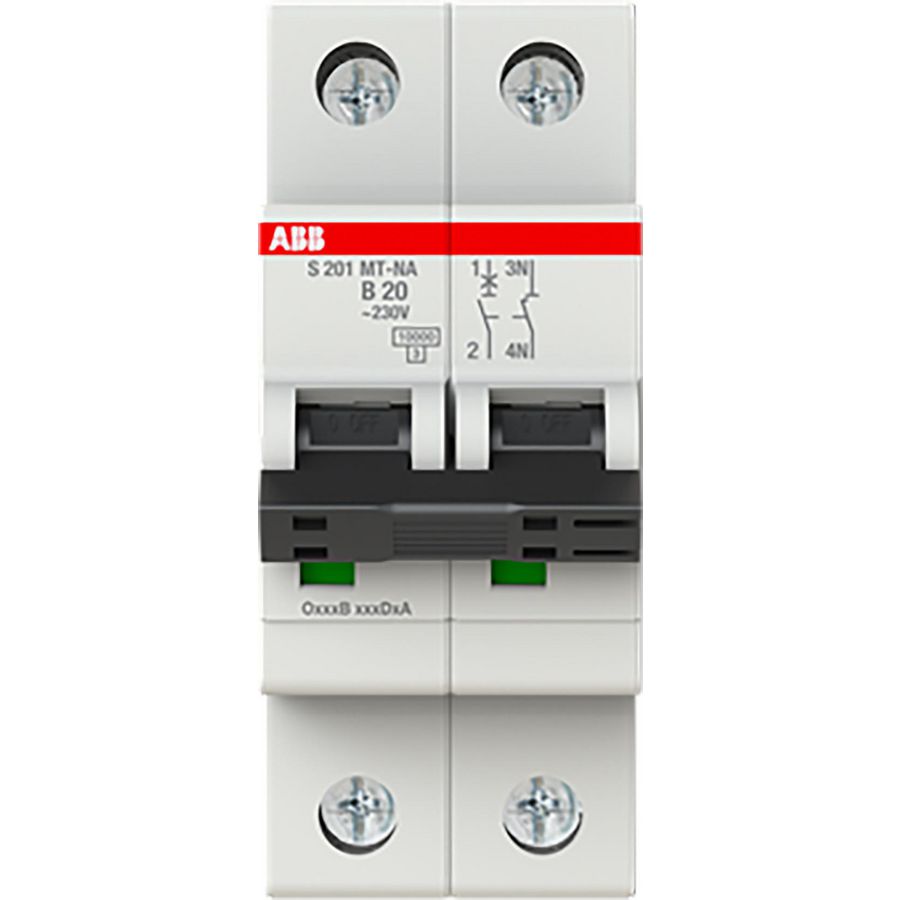 Installatieautomaat Tractie BkArakteristiek 10kA 1P 20A