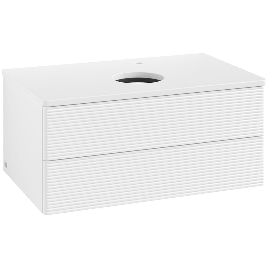 Wastafelonderkast Antao 800x360x500mm White Matt Lacquer K19150MT