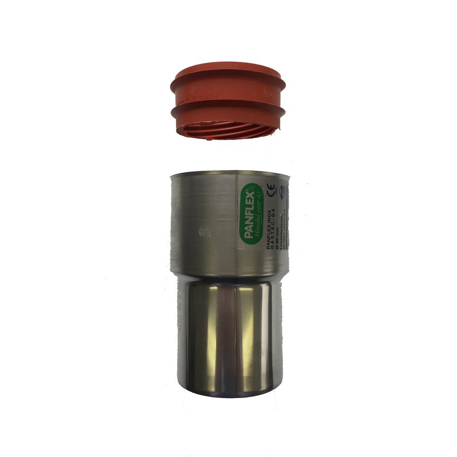 Adapter INOX CE RVS D200-180mm