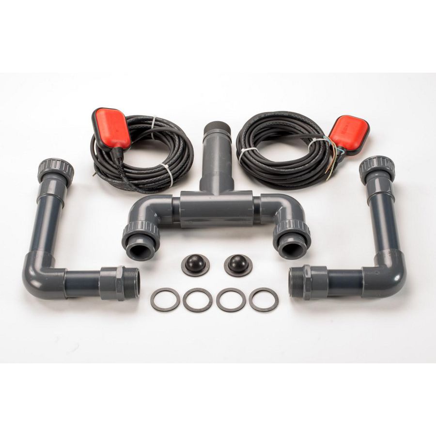 Aansluitset+montageset 2 vlotterschakelaarsAD 301 DN32.10mm