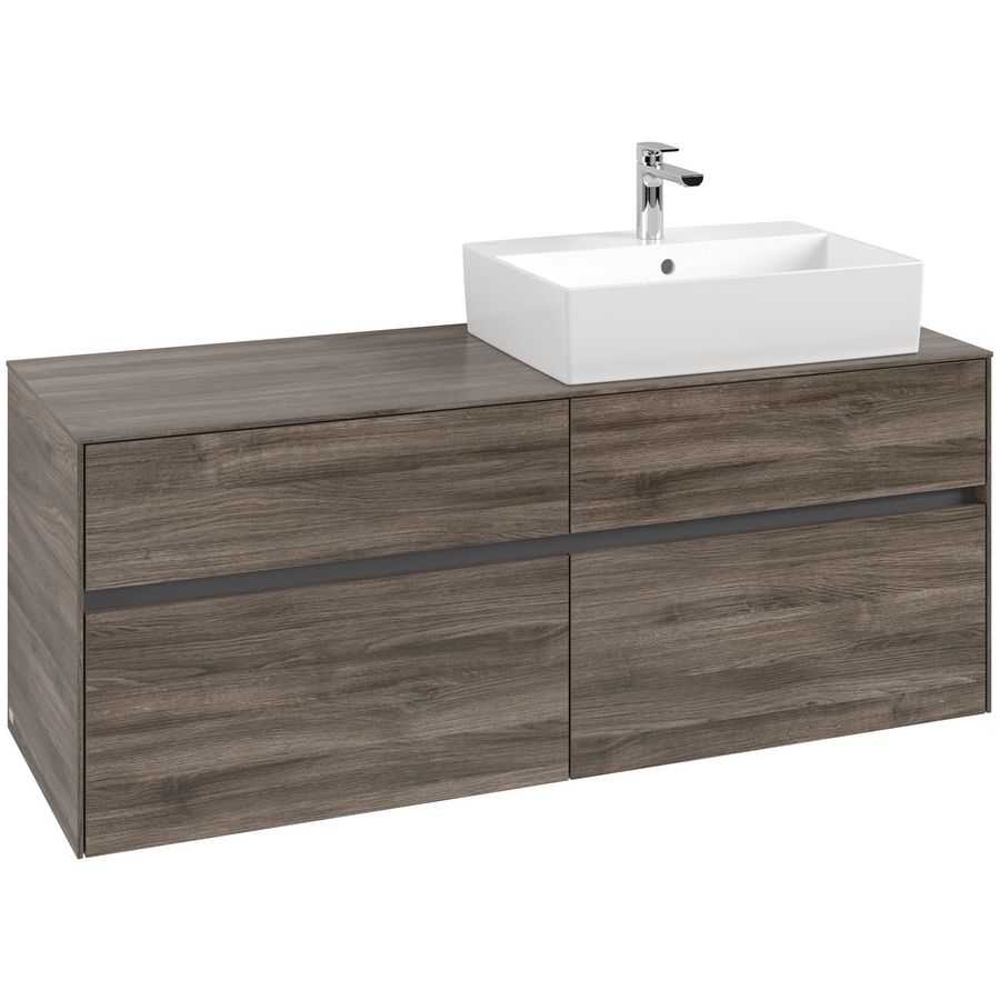 Wastafelonderkast Collaro 1400x548x500mm Sto.Oak C13300RK