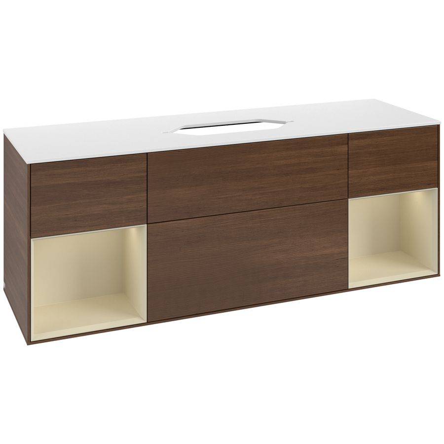Wastafelonderkast Finion 1600x603x501mm W.Veneer G741HJGN