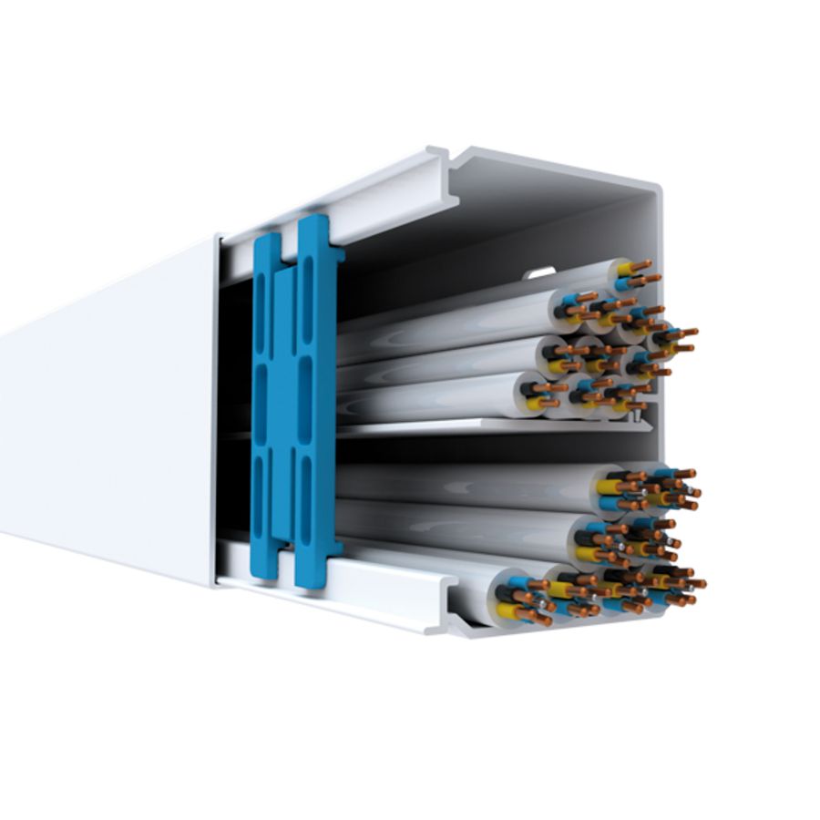 Lengte a 2 mtr. Leidingkanaal GGK LFG 60x90 wit VVE=8