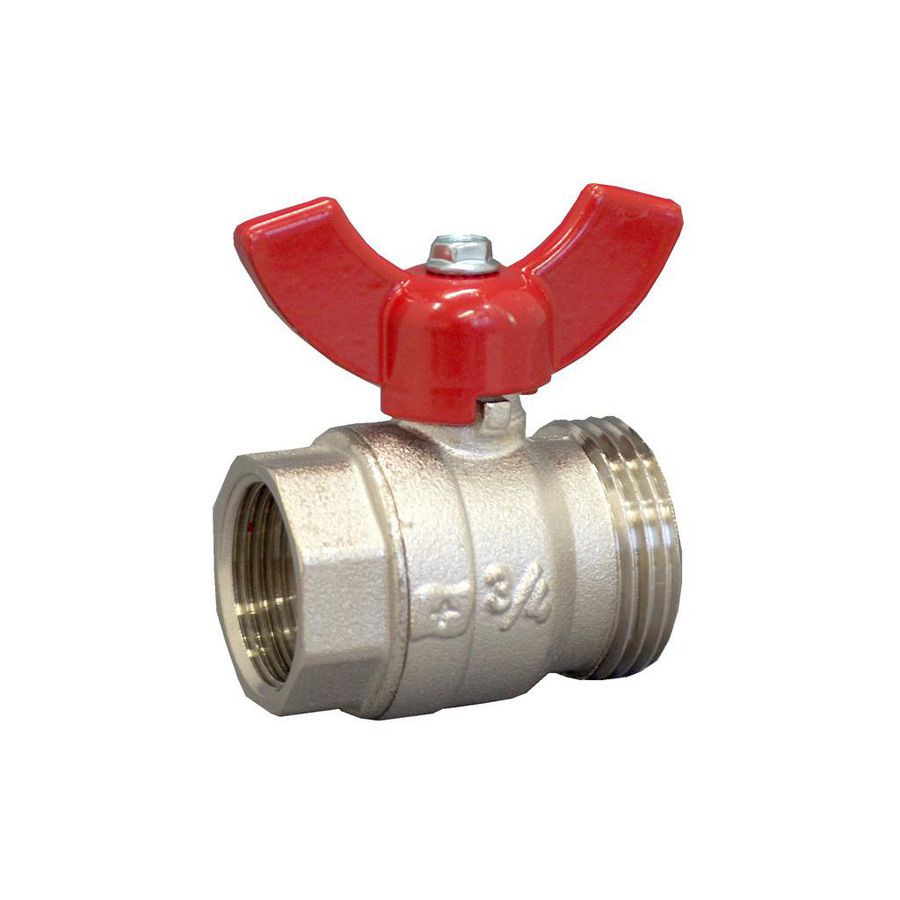 Kogelkraan vlakdichtend DN25 G1 bn. x G1 bt.