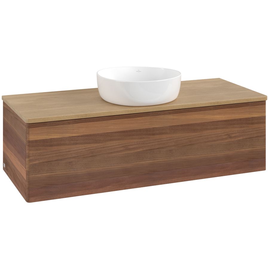 Wastafelonderkast Antao 1200x360x500mm Warm Walnut L32011HM