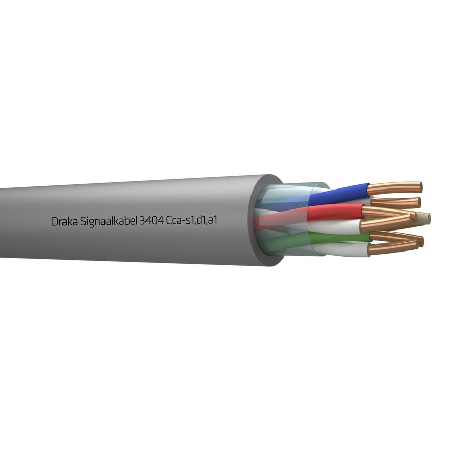 Haspel a 500m. signaal kabel Cca gy# 4x2x0,8mm 3404