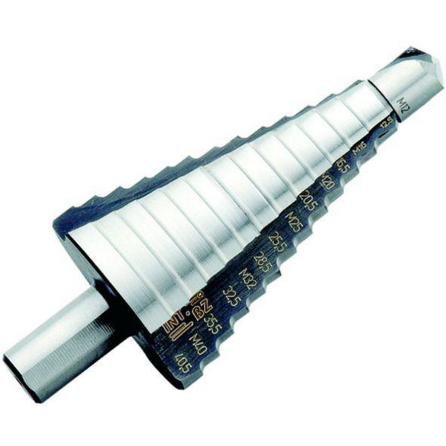 Stappenboor metrisch M12-M40 vervangbare boorpunt