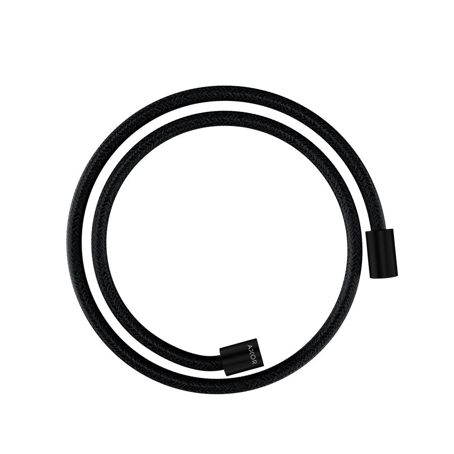 AXOR ShowerSolutions Textile shower hose 1.25 m met cylindrische moer mat zwart