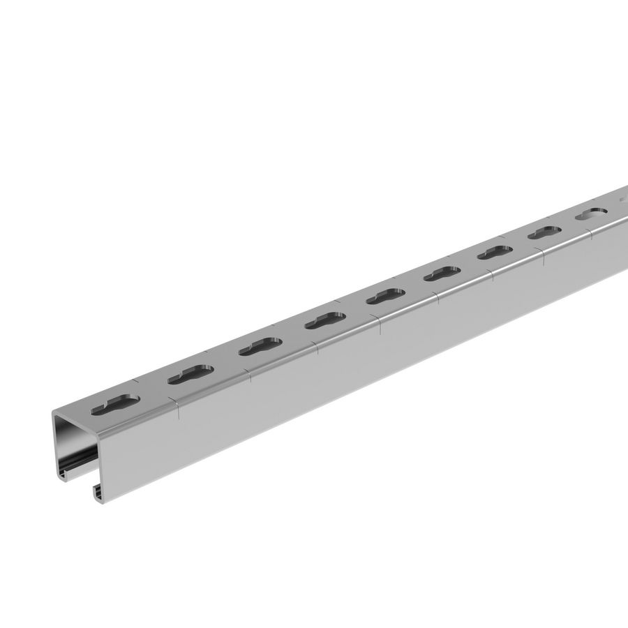 Lengte a 3m. Rail strut S 41x41x2,0 304L