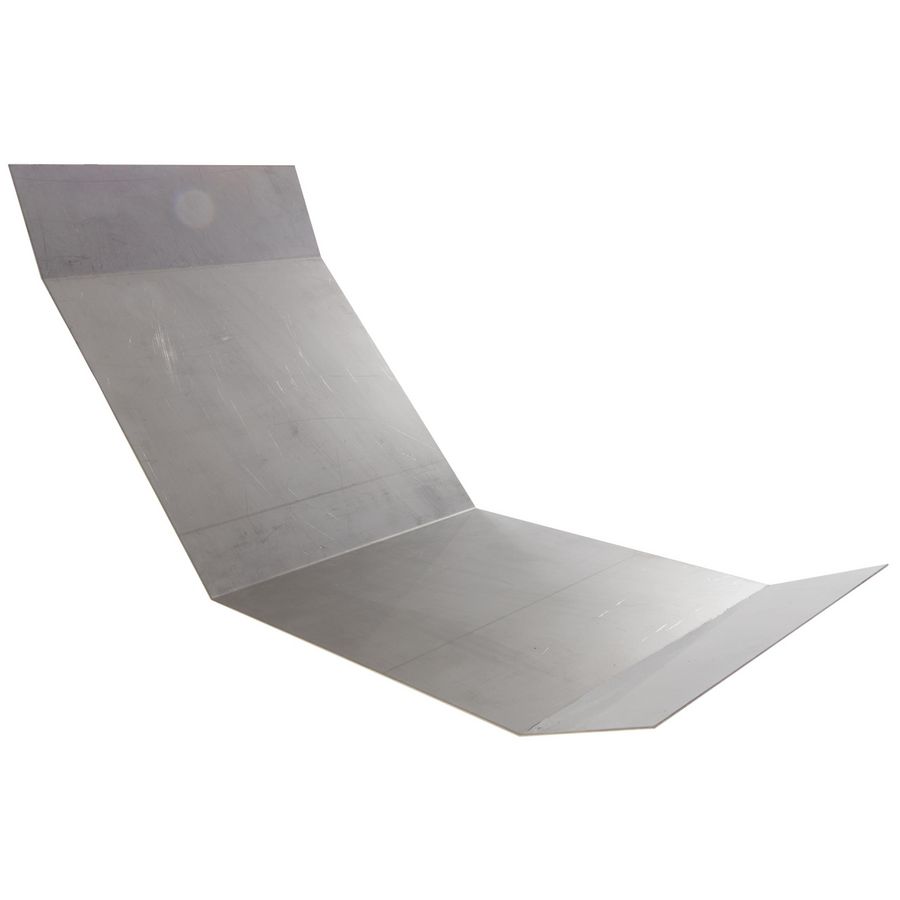Deksel vervalstuk 90gr. Crafty MF H150 B1000 RVS 316 R300