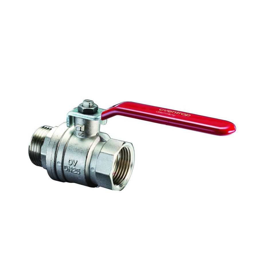 Optibal kogelkraan messing DN25 1 bt. x bn. hand