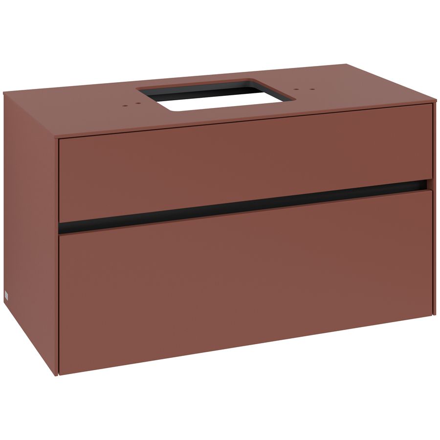 Wastafelonderkast Collaro 1000x548x500mm Wine Red C125B0AH