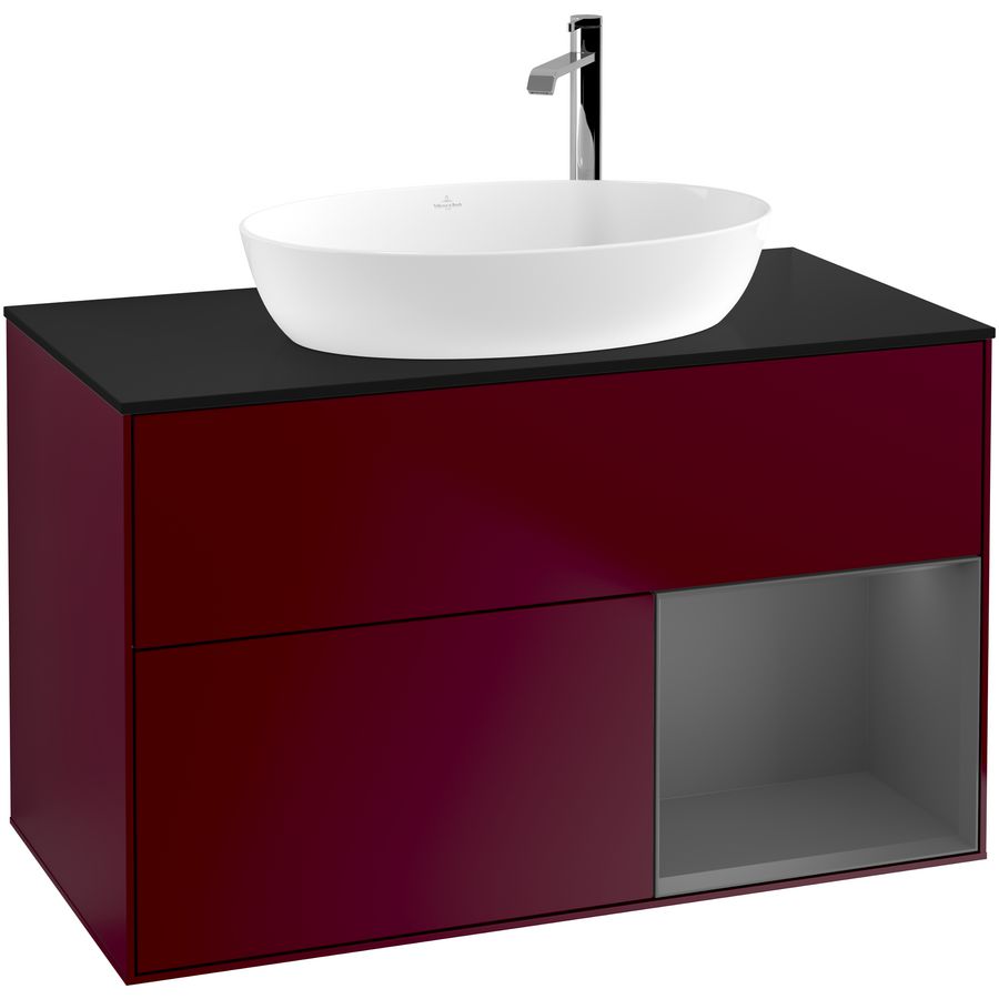 Wastafelonderkast Finion 1000x603x501mm Peony Matt Lacquer G902GKHB