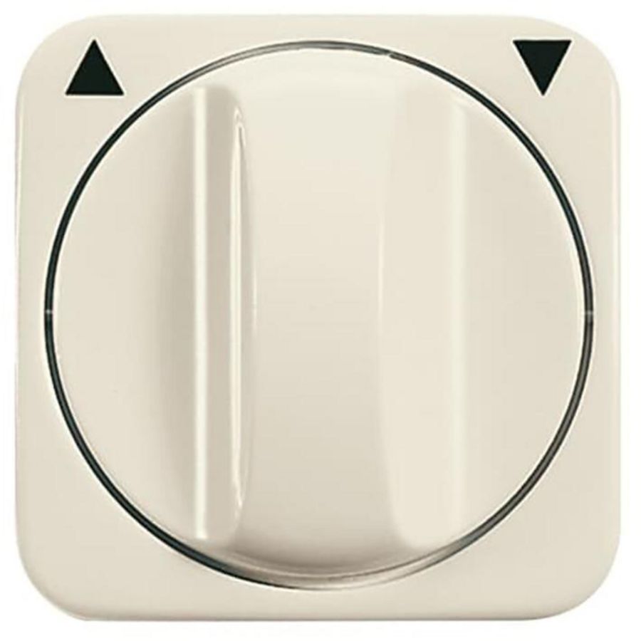 Centraalplaat + knop voor jal draai SI creme (2542 DR-212)