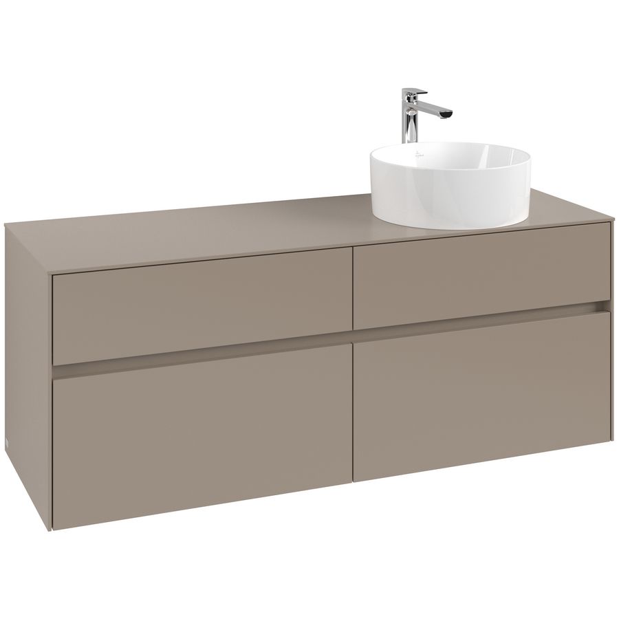 Wastafelonderkast Collaro 1400x548x500mm Taupe C04700VM