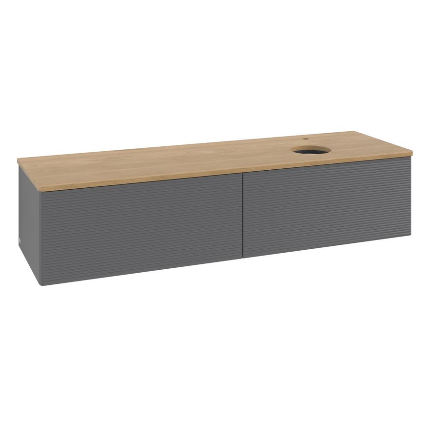 Wastafelonderkast Antao 1600x360x500mm Antr. Matt Lacquer K38151GK