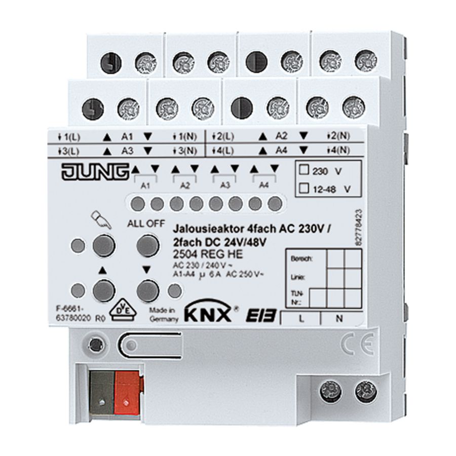 Jaloezieactor 4x230VAC/2x24VDC KNX