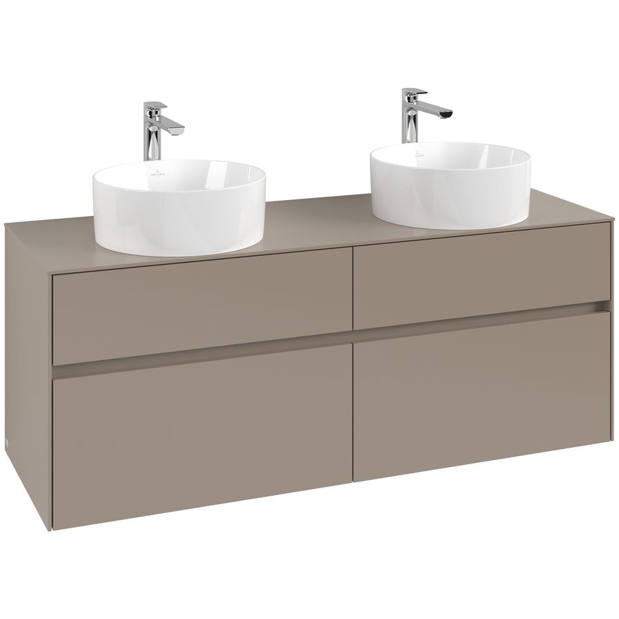 Wastafelonderkast Collaro 1400x548x500mm Taupe C04800VM