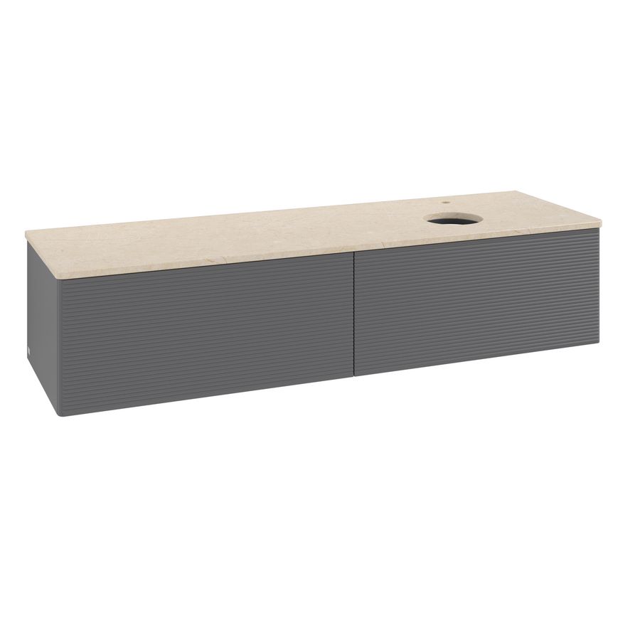 Wastafelonderkast Antao 1600x360x500mm Antr. Matt Lacquer K38153GK