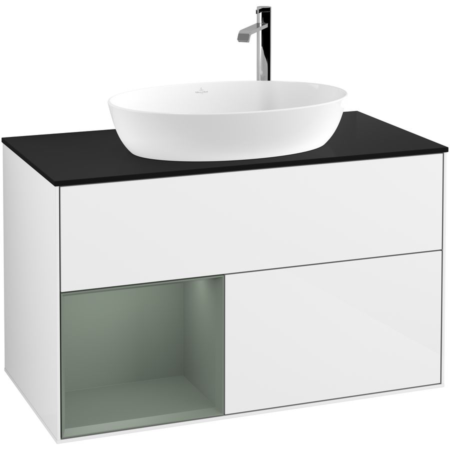 Wastafelonderkast Finion 1000x603x501mm G.White.L F892GMGF