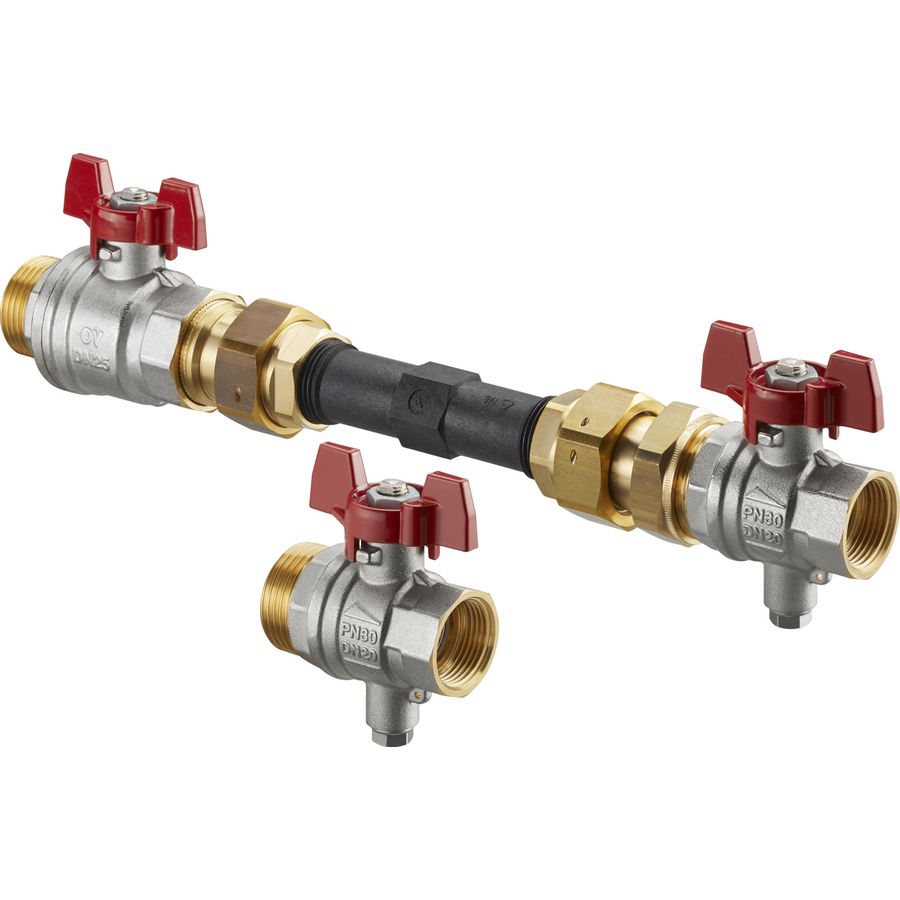 Warmtemeter aansluitset Multidis SFQ DN 25 recht